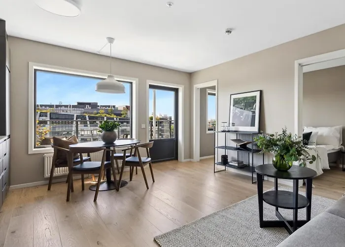 Apartamento Modern, Big Balcony, Fully Equipped, Free Parking, In Family Friendly Area Oslo